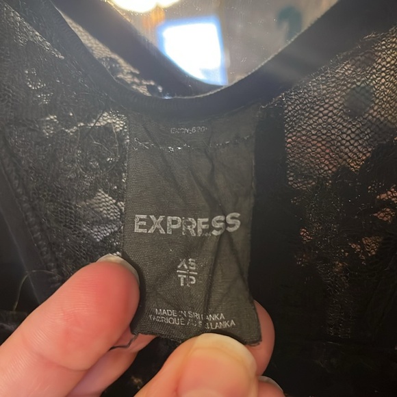 EXPRESS Lace Racerback Tank ~ XS - Picture 3 of 4